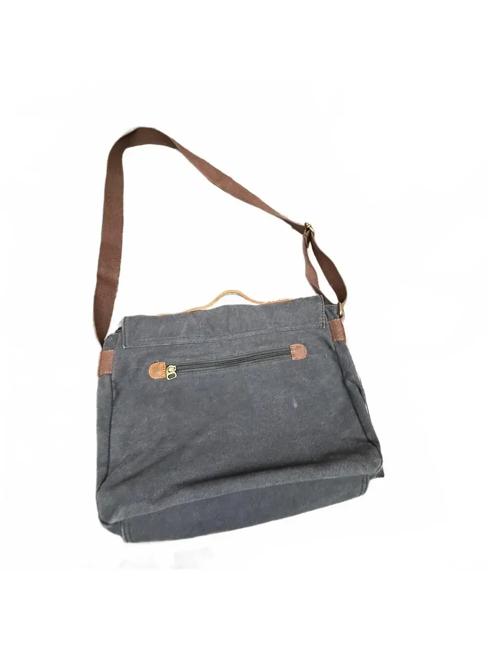 Cool Canvas Leather Multi-Function Student Shoulder Messenger Bag